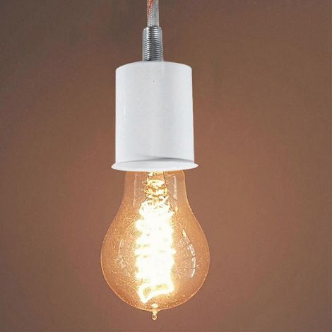 3x Douille à vis ronde en céramique E27 pour ampoule LED, adaptateur, support de lampe en métal avec Wi (1/2)
