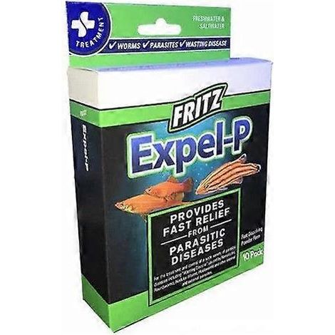Traitement antiparasitaire Fritz Aquatics Expel-P, boîte de 10 comprimés (1 paquet)
