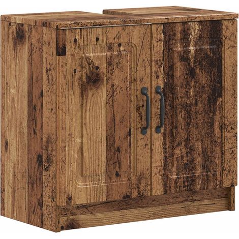 Mueble de lavabo para baño UTRECHT Madera envejecida vidaXL (1/5)