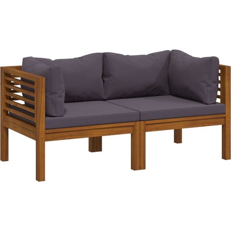 Maison Exclusive - Divano da Giardino 2 Posti con Cuscino Legno Massello di Acacia