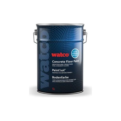Watco Bodenfarbe Beste Formel Anti-Rutsch, einkomponentiger Bitumen, Zinkgelb RAL 1018 5L