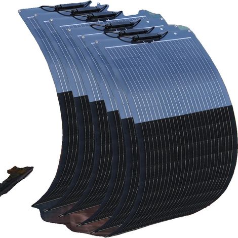 Panneau Solaire, Semi-Flexible, Haute Efficacité, 600w 6pcs 100w (1/2)