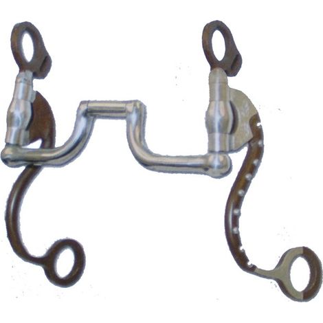 Morso correction a collo d’oca medio con aste da 7" e imboccatura con inserti in rame