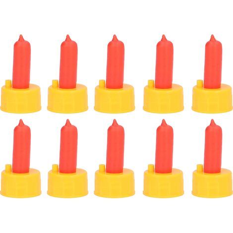 Generic 10 Pièces Tétine de Boisson au Lait D'agneau à Haute Résistance aux Morsures, Tétine D'allaitement de Chèvre Sûre et Pratique pour Agneaux avec Trou D'aération, Adaptée aux (1/5)