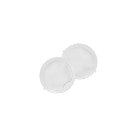 Filtro de repuesto de 2 piezas para el primer filtro, compatible con accesorios para jacuzzis y spas, filtro multiusos para jacuzzis, blanco, fibra sintética, 19,5 x 21,5 cm