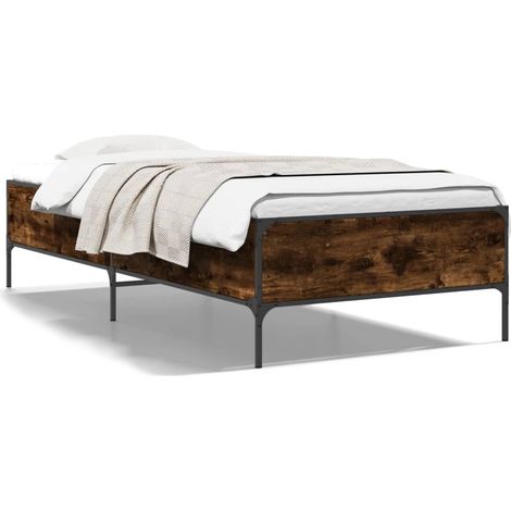 Maison Exclusive - Giroletto Rovere Fumo 100x200 cm in Legno Multistrato e Metallo (1/5)