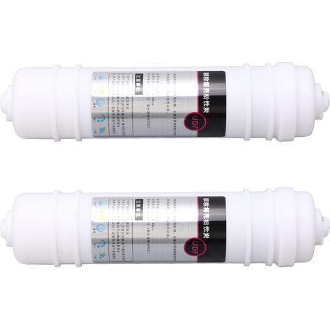 Kit 2 pièces cartouche filtrante universelle 10 pouces, préfiltre UDF intégré coréen à connexion rapide 2 points, charbon particulaire pour osmose (1/5)