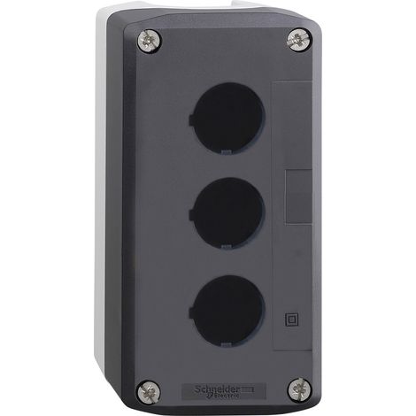 Schneider Electric XALD03 XALD03 Leergehäuse 3 Einbaustellen unbeschriftet Dunkelgrau, Hellgrau 1 S