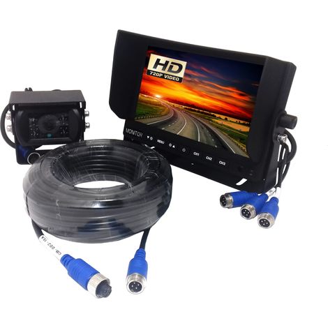 Kit Expert PRO AHD con telecamera di retromarcia da 1 Mpx + monitor da 10" 12V/24V 15m 4-PIN