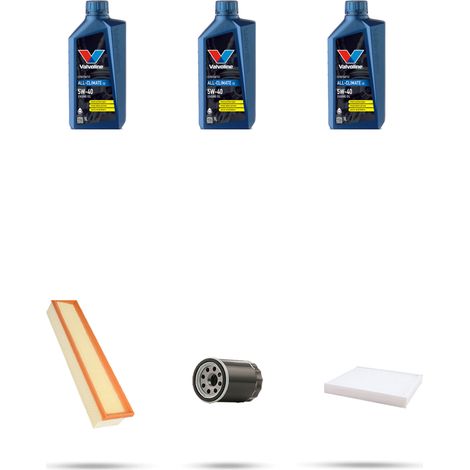 Kit tagliando 3 FILTRI e 3L OLIO compatibile con Fiat Grande Punto 1.4 8v 57kw dal 2005 (1/5)