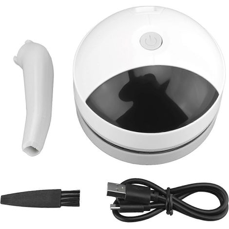 Desktop-Staubsauger, USB-Ladegerät, tragbarer Handstaubsauger für kleine Tische, Staub- und Krümelbesen für Computer