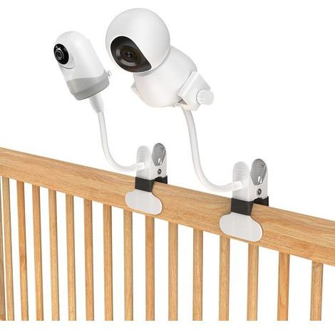 Universal Baby Monitor Holder, Flexible with Safety Clip, 1/4 Screw for Baby Crib (1/5)