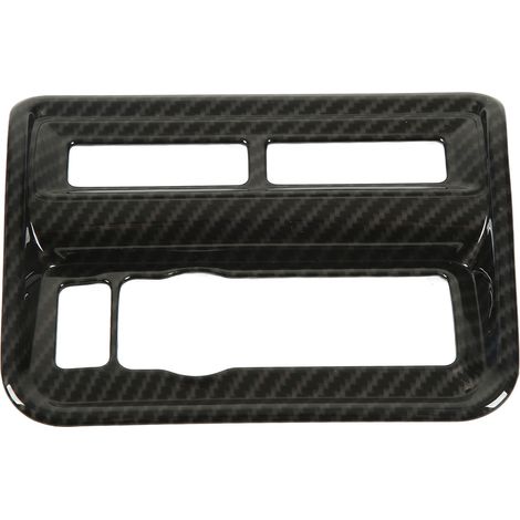 Bandeau décoratif de panneau de boutons de commande de phares style fibre de carbone pour modèles Ford 2021 (1/5)