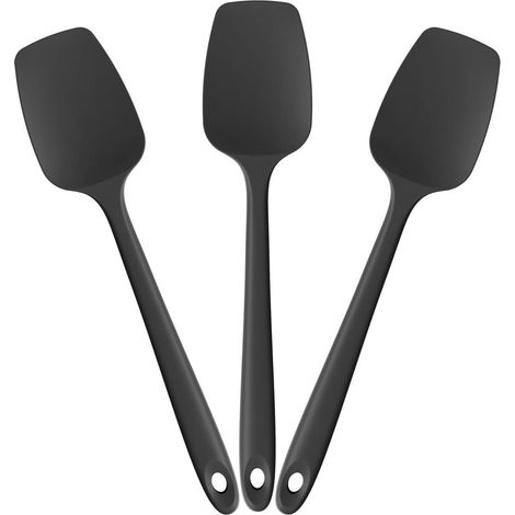 Silikon Löffelspatel 3er Set, 315°C Hitzebeständig, Flexibel & Antihaft