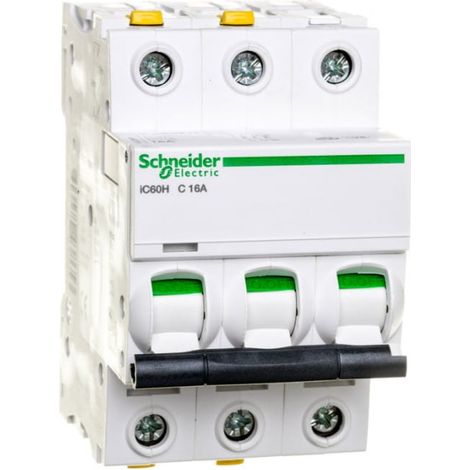 Disyuntor 3P C 16A 10kA CA iC60HC163 A9F07316