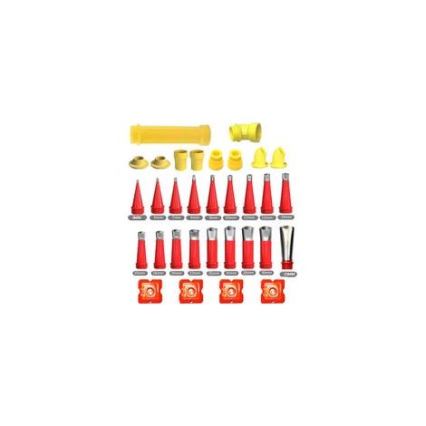 27 Pièces Kit Embout Cartouche Silicone de Calfeutrage, Canule Silicone de Calfeutrage Universelle en Acier Inox, Applicateur Joint Silicone Intégré, Outil de Finition pour Colle et Scellant (1/4)