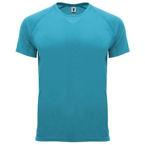 Camiseta técnica de manga ranglán con factor protección UV BAHRAIN XXXL Turquesa