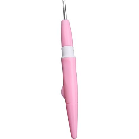 Stylo à poinçon pour broderie avec 3 aiguilles fines - Outil DIY créatif (Rose) (1/5)