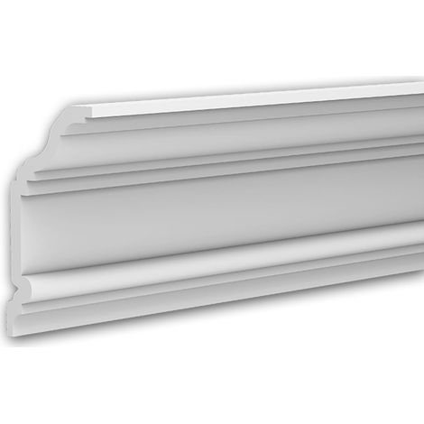 Eckleiste Profhome 650242 Deckenleiste Stuckleiste Zierleiste Neo-Klassizismus-Stil weiß 2 m