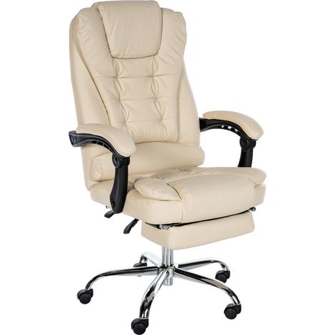 Sedia da ufficio Oxygen crema Finta pelle