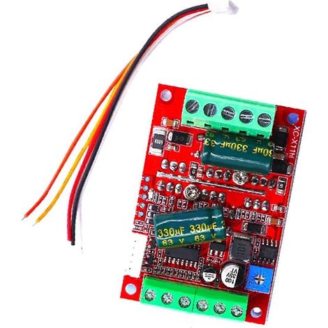 Module de commande pour moteur sans balais triphasé à effet Hall 6-60 V CC 16 A 400 W (BLDC PWM PLC) (1/5)