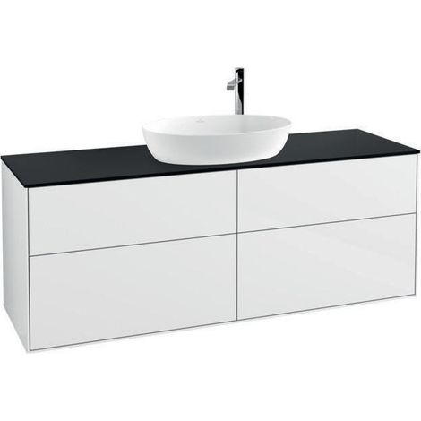 V&B Waschtischunterschrank FINION 1600x603x501mm AP Gl bl ma gls wh lacq. (1/4)