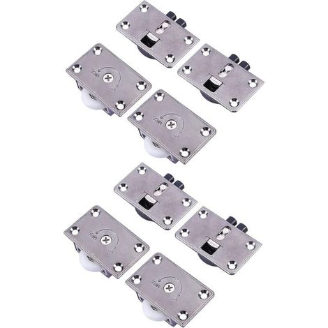 Nuovo Tipo di Cuscinetti a Sfere Scorrevoli Componenti per Armadi Ruote Girevoli Porta Scorrevole Puleggia Diametro 24mm Rotelle 4 Paia (1/5)