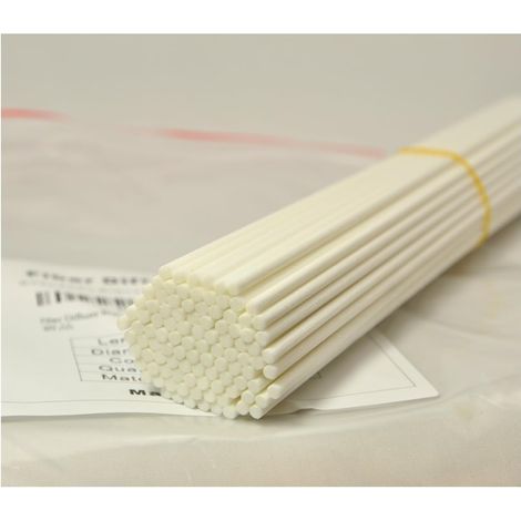 GENERIC-100 Pièces Fibre Diffuseur De Remplacement Bâtons Pour Arôme De Parfum (25cmx3mm, Blanc) (1/5)