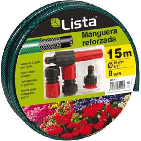 Manguera Riego con accesorios Lista - Ø 15mm x15m (1/5)