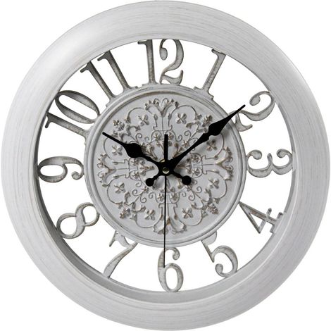 OROLOGIO DA PARETE ROTONDO SILENZIOSO VINTAGE 31 CM (1/2)