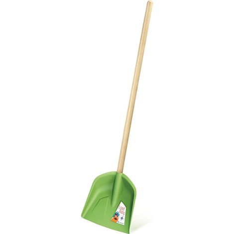 Pelle à neige charge bébé, manche en bois 22mm x 61 cm vert