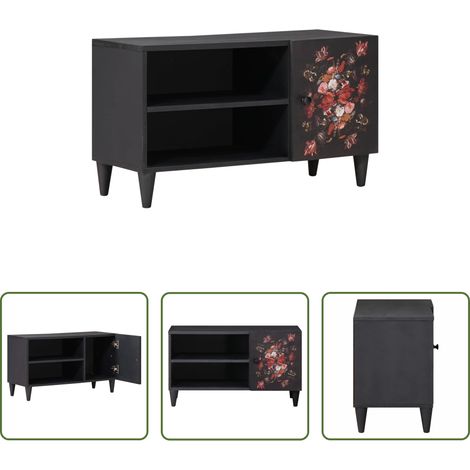 Meuble TV - Armoires de rangement avec porte Multicolore 80 x 31,5 x 46 cm (1/5)