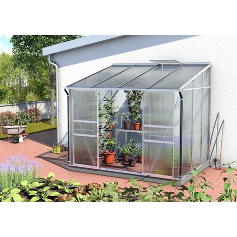 Vitavia Anlehn-Gewächshaus "Ida 5200", aluminium eloxiert, 5,2 m², 6 mm HKP