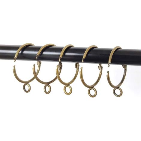 20 pièces de boucle de suspension d'anneau de rideau en métal fourmi (1/5)