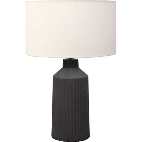 Lampe de table en céramique noire (1/4)