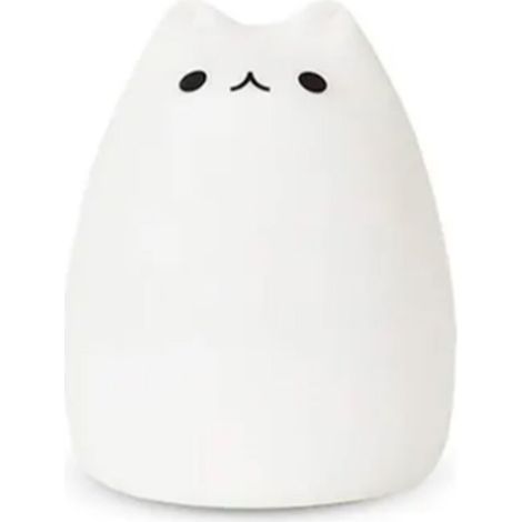 [Luminaire LED Cute] [Cute Cat] [Tap Control] [USB Rechargeable Cat Night Light 7 Colors Silicone ABS Portable 210g White Yellow LED Lamp]