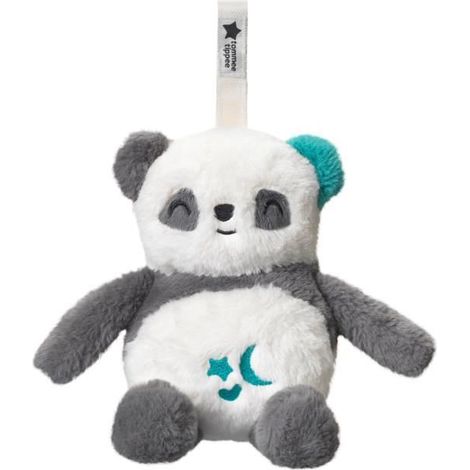 TOMMEE TIPPEE, Peluche veilleuse de luxe avec capteur de pleurs, 6 sons apaisants, USB, lavable en machine, Pippo le panda (1/5)