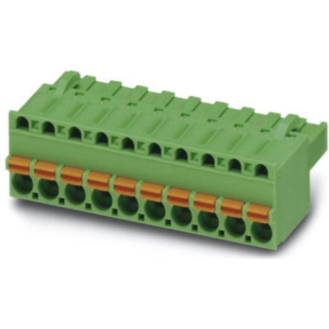[NEUWERTIG] B-Ware Phoenix Contact Buchsengehäuse Kabel Steckerteil Fkct 12polig Grün Gehäuse