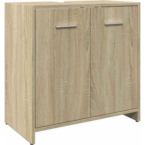 Maison Exclusive - Waschbeckenunterschrank Sonoma-Eiche 60x33x60