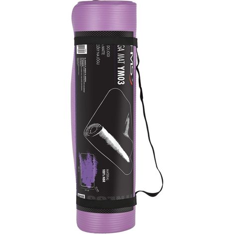 Yogamatte rutschfest lila 6 mm dick (1/5)