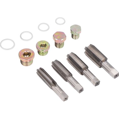 Kit de réparation de filetage pour bouchon de vidange d'huile, 64 pièces, outil de refiletage M13 M15 M17 M20 pour carter et boîte de vitesses (1/5)