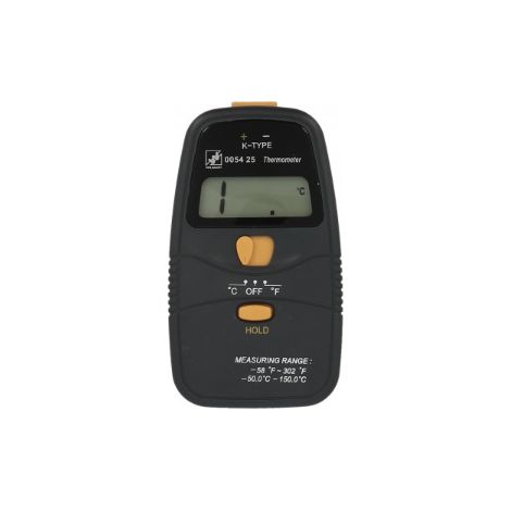 Thermomètre à Sonde K Interchangeable -50 à 150°C – Résolution 0,1°C – Précision ±1°C – Hold  Réf. 005425  - WILMART