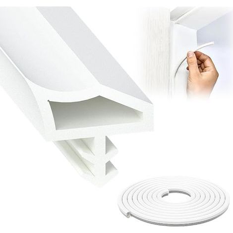 20M Joint Porte Fenetre Isolation: Joint Fenetre PVC 1pcs pour Isolation Acoustique Prévention des Collisions et Coupe-vent Blanc (1/5)