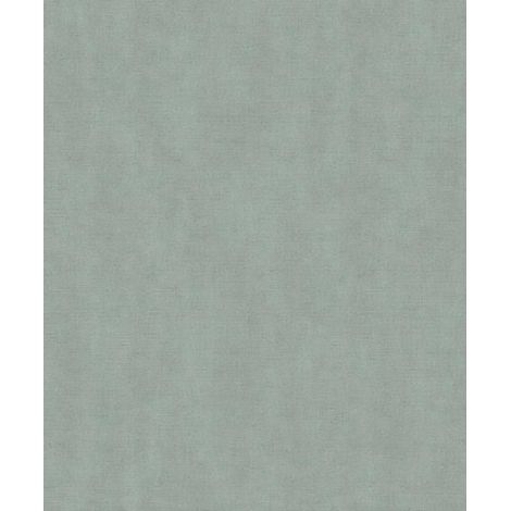 Papier peint uni effet toile lin vert céladon (1/2)