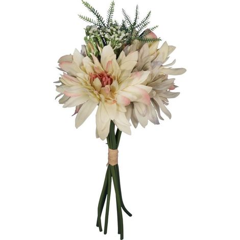 Ein Strauß aus 5 Dahlien mit Accessoires (1/4)