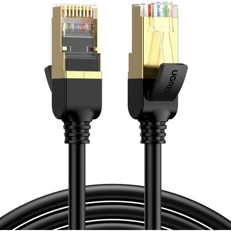 Cable de conexión de red STP RJ45 Cat 7, 5 m, color negro (1/5)