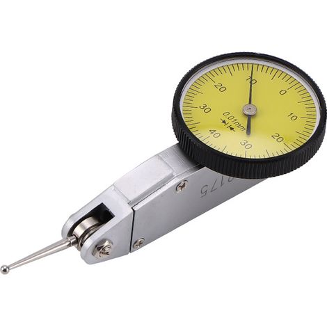Indicador de cuadrante de precisión, indicador de cuadrante de precisión de 0 a 0,8 mm, precisión de 0,01 mm, indicador de cuadrante mecánico con contacto de inversión automático (1/4)