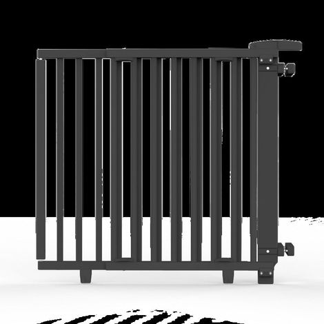 [GEBRAUCHT] B-Ware Geuther Treppenschutzgitter Gitter Schutzgitter Schwarz 93-135cm kindgerecht (1/2)