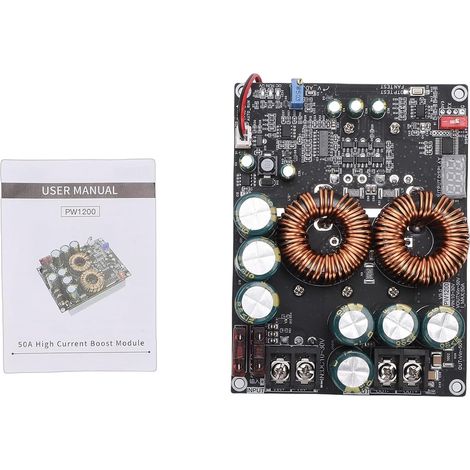 Modulo boost ad alta potenza da 1200 W per amplificatori audio, alimentatore a tensione regolabile per appassionati del fai-da-te (ZK-PW1200) (1/5)