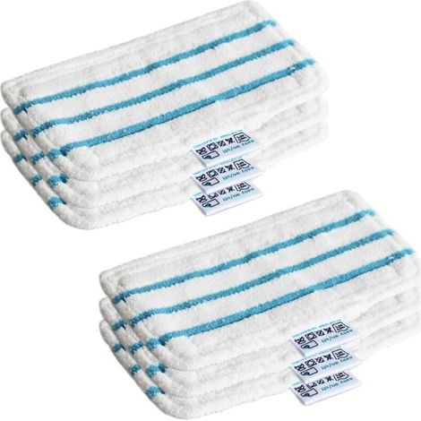 Lingette Microfibre Steam Mop Chiffrons Lingettes Microfibres Chiffrons Remplacement Tampons de Nettoyage de Rechange lavables en Microfibre pour Balais Vapeur (Lot de 6) (1/4)